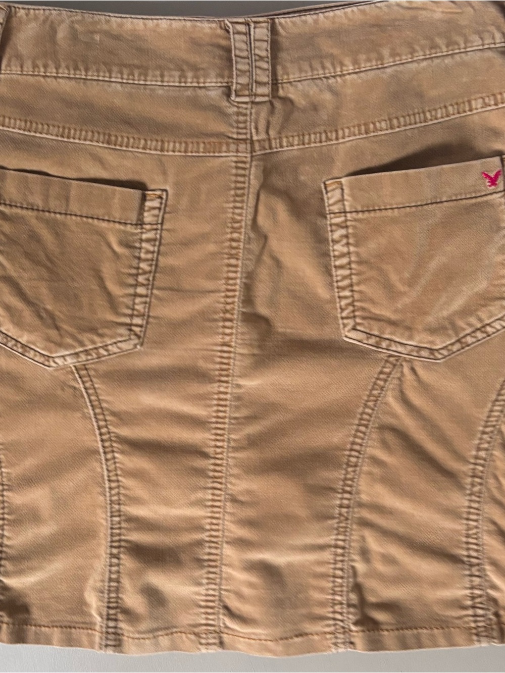 American Eagle AEO Deadstock Early 2000s Velour Low Rise Stretch Mini Skirt - Picture 3 of 9